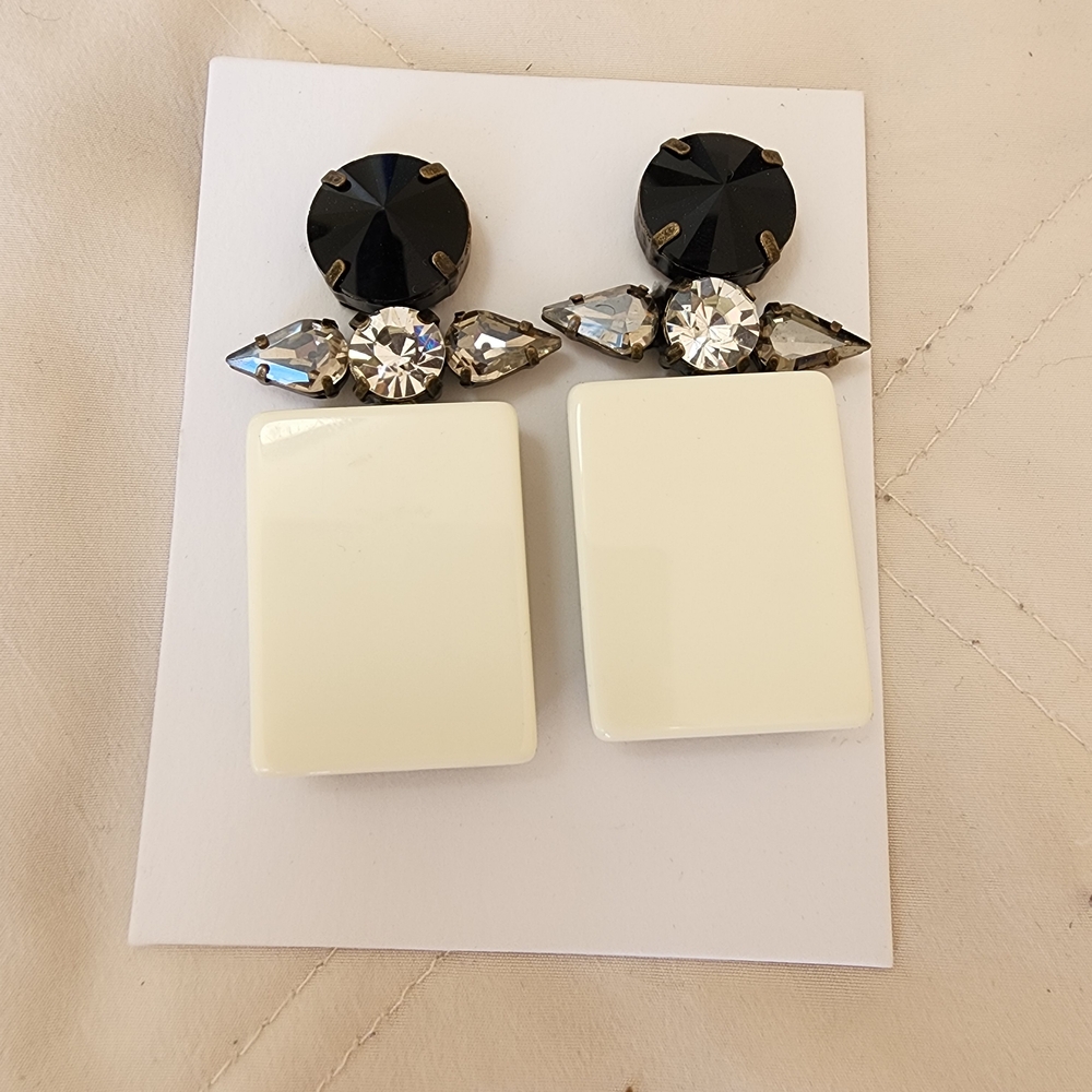 Marni @ H&M Statement Drop Earrings (Clip-on) - Picture 2 of 6
